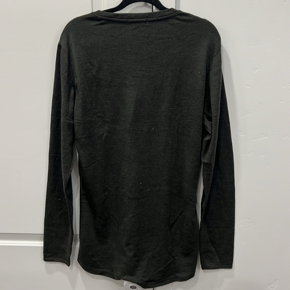 MERINO TECH Men's Merino Long Sleeve 320 Size XL In Army Green - Picture 6 of 7